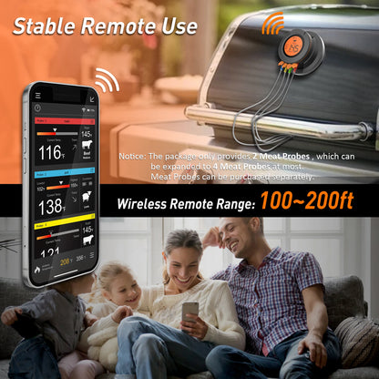 Sonde de Cuisson Intelligente Sans Fil : barbecue, gril, four, fumeur