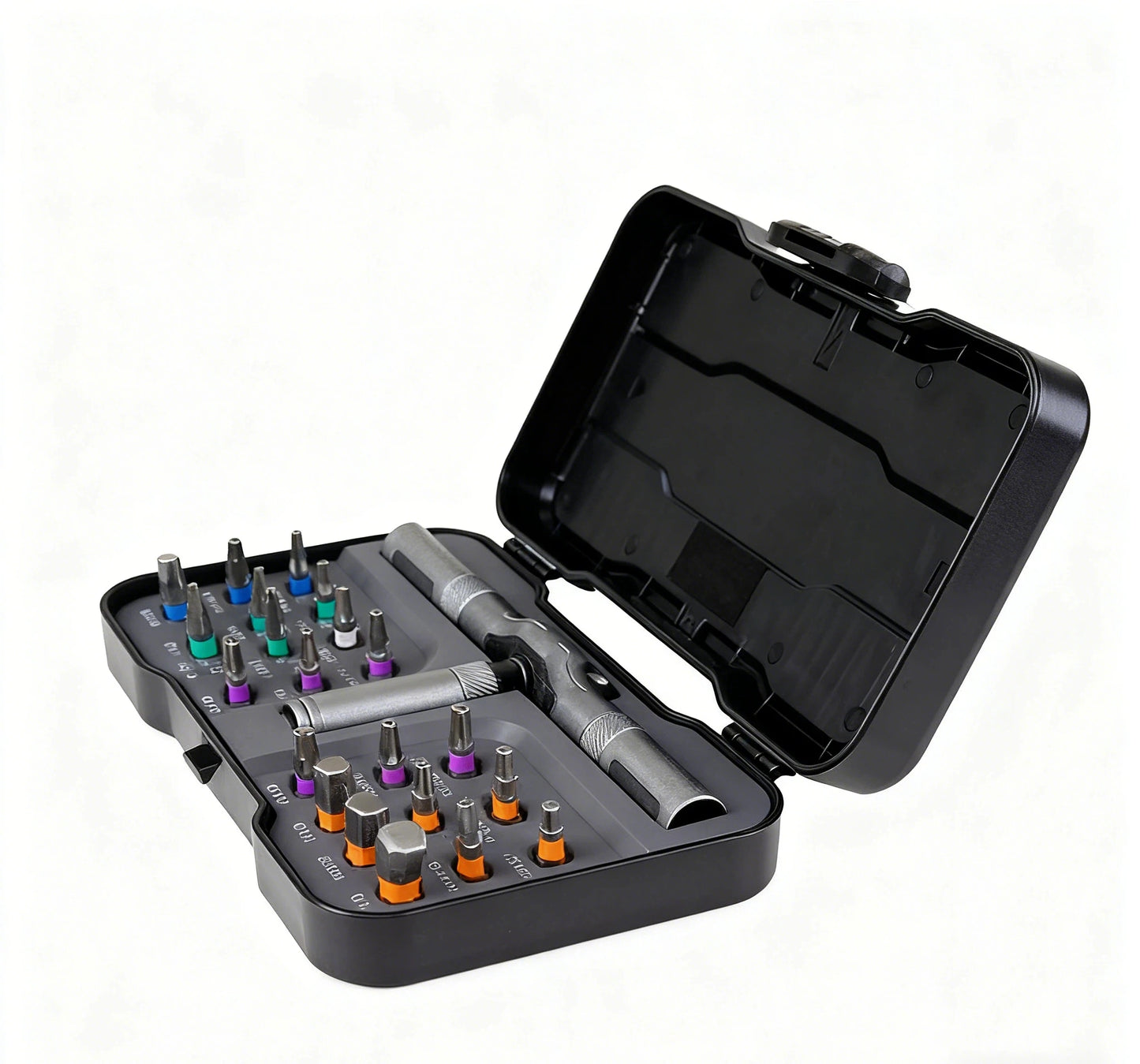 Jeu de Tournevis à Cliquet 24-en-1 (Duka RS1) : Embouts Acier S2 & Manche Modulaire Aluminium