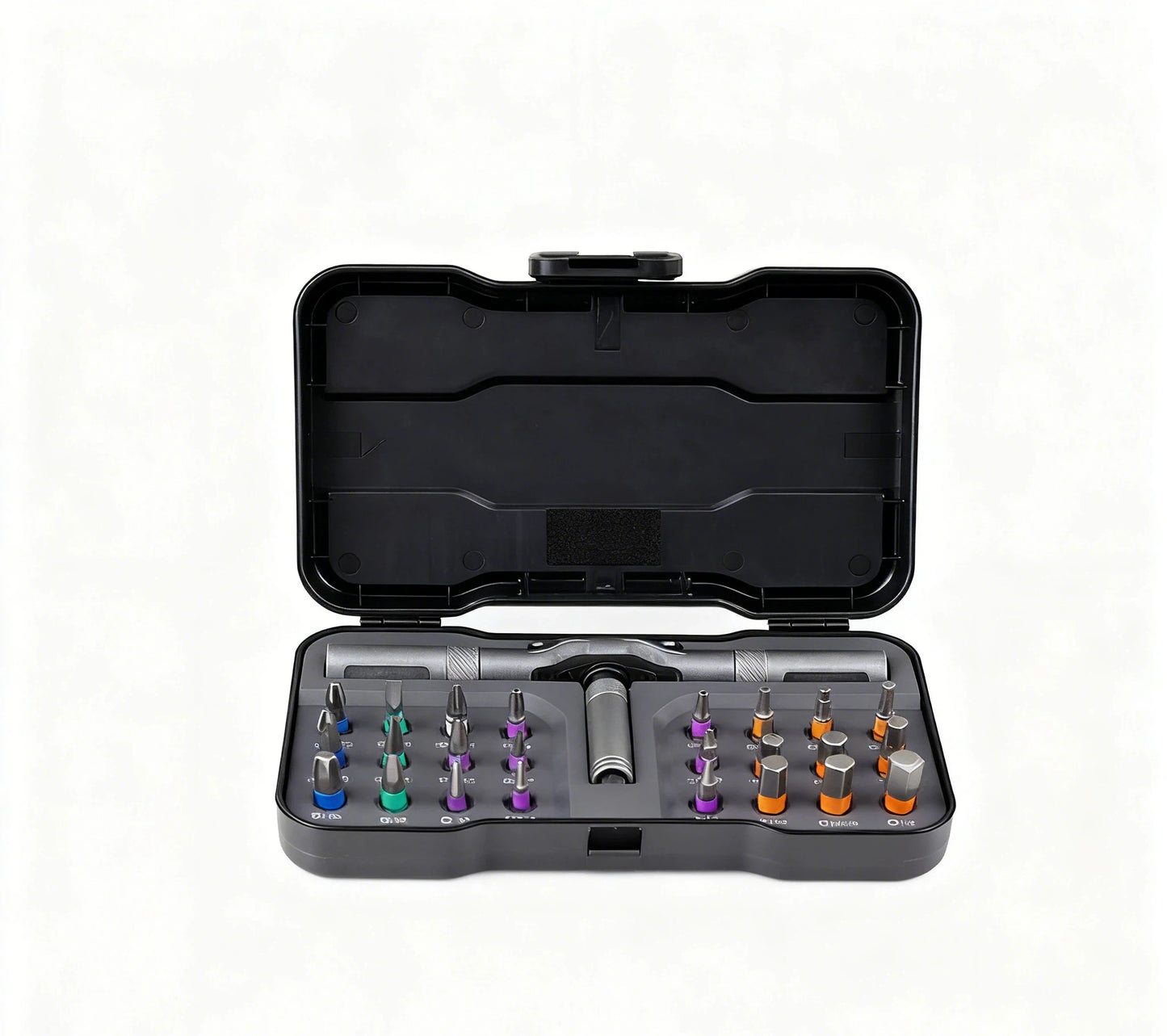 Jeu de Tournevis à Cliquet 24-en-1 (Duka RS1) : Embouts Acier S2 & Manche Modulaire Aluminium