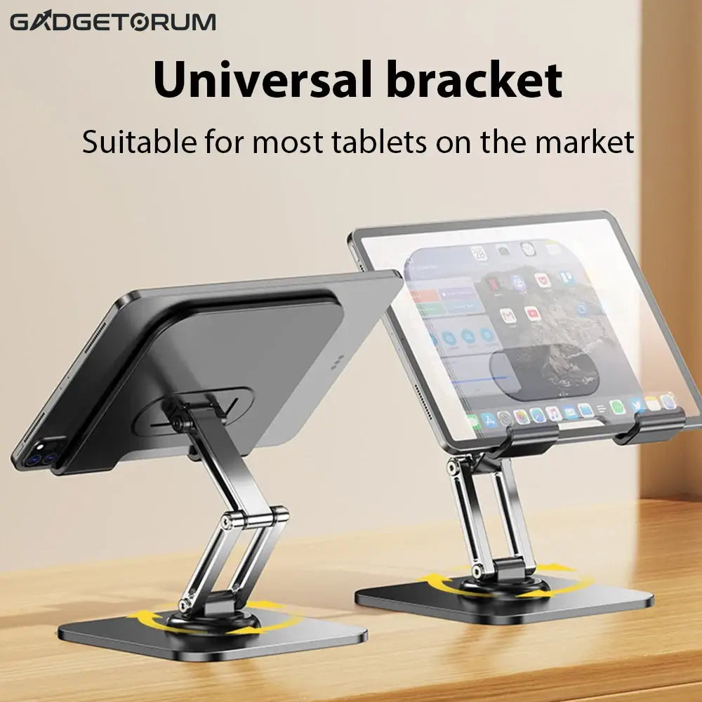ErgoSpin 360 – Le Support de Bureau pour Tablette en Aluminium (Pivotant & Pliable)