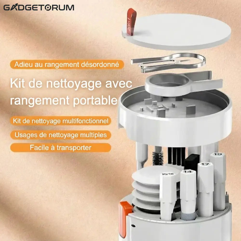 Kit de Nettoyage Électronique 20-en-1: Claviers Écouteurs & Écrans