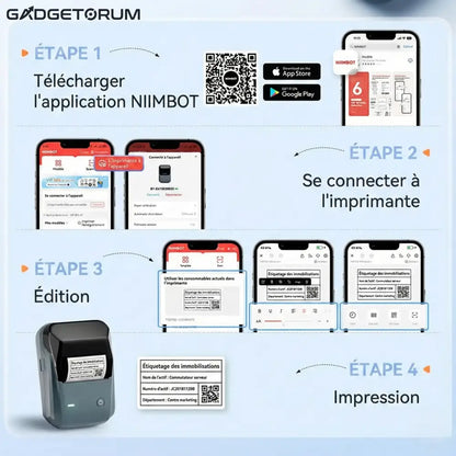 Les étapes d'installation de Niimbot sur un téléphone 