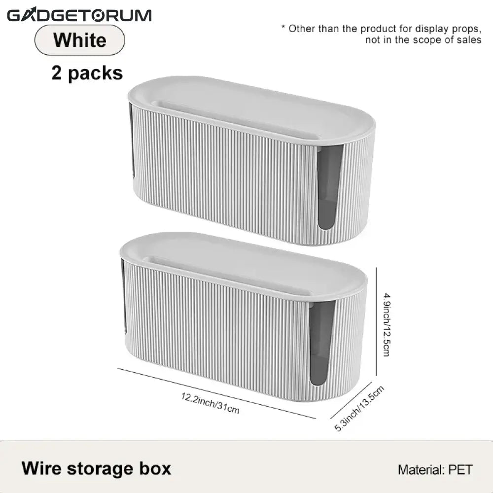 NordicBox – Le Cache-Multiprise Design & Organisateur de Câbles 2 Box