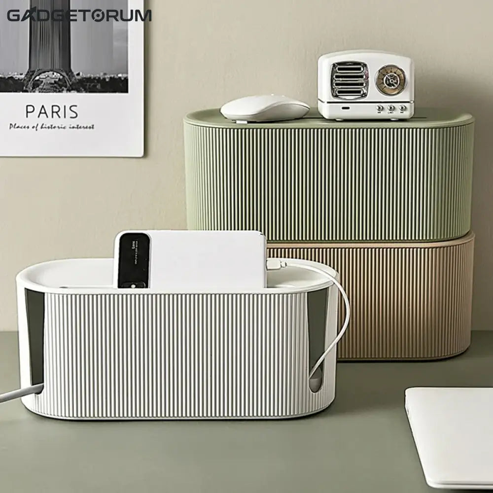 NordicBox – Le Cache-Multiprise Design & Organisateur de Câbles