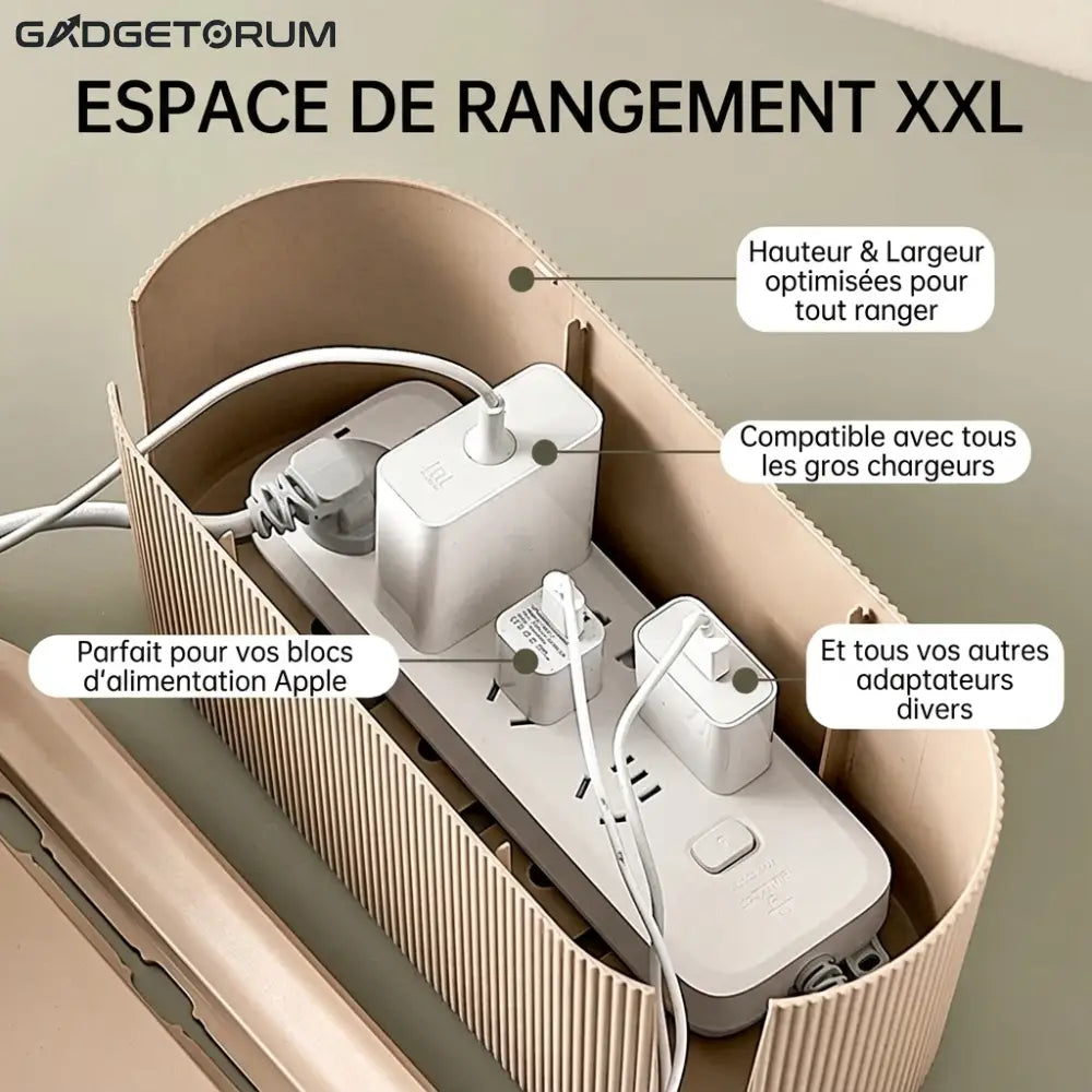 NordicBox – Le Cache-Multiprise Design & Organisateur de Câbles