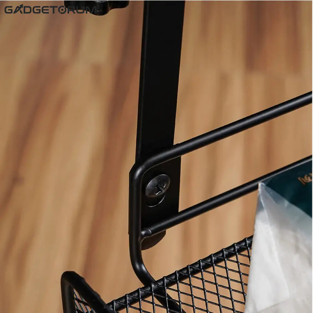 Organisateur de Câbles Sous Bureau Sans Perçage - Panier en Métal Solide