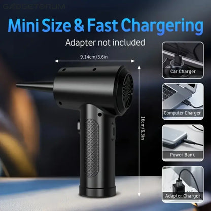 Souffleur Air Comprimé Électrique 51000 RPM: Nettoyage PC & Clavier Sans Fil